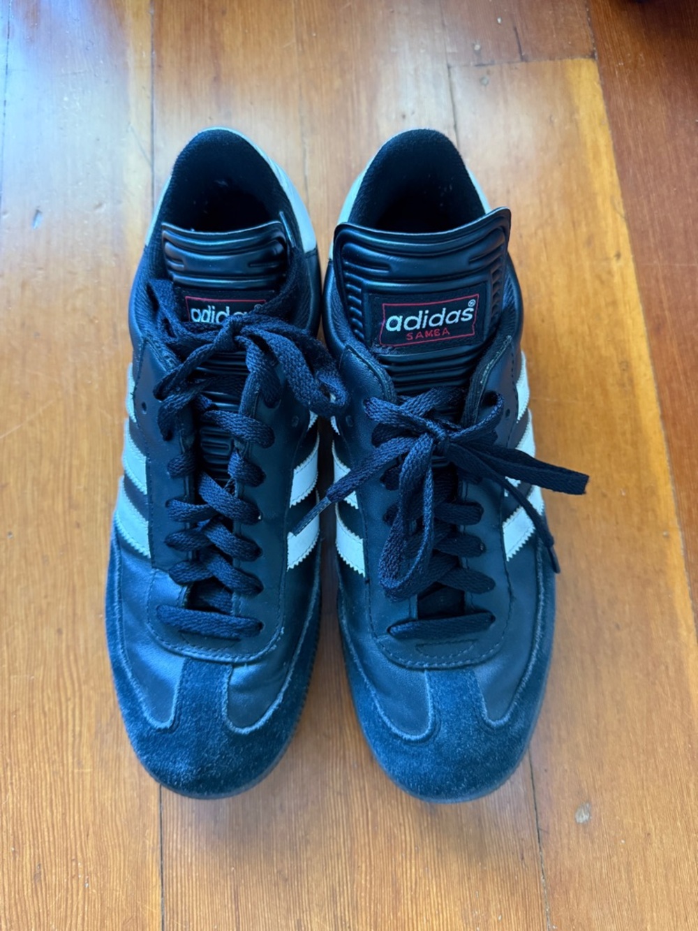 adidas Black and White Samba Style Sneakers